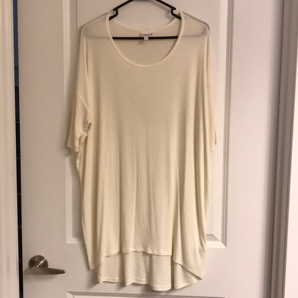 Cream Ribbed Lularoe Irma